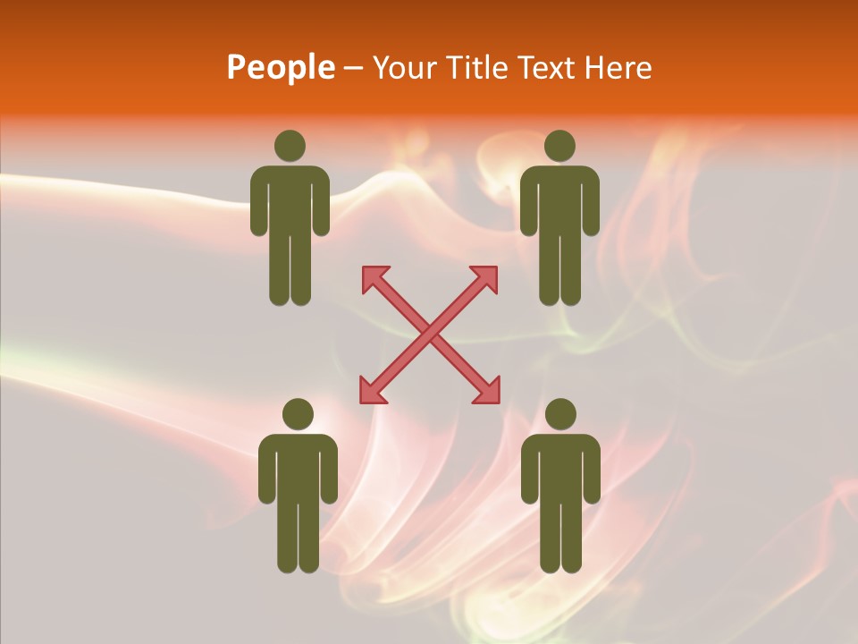 Smoke Puff Stream PowerPoint Template