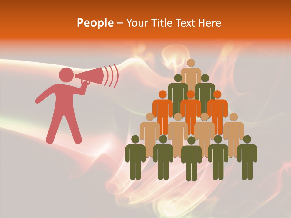 Smoke Puff Stream PowerPoint Template