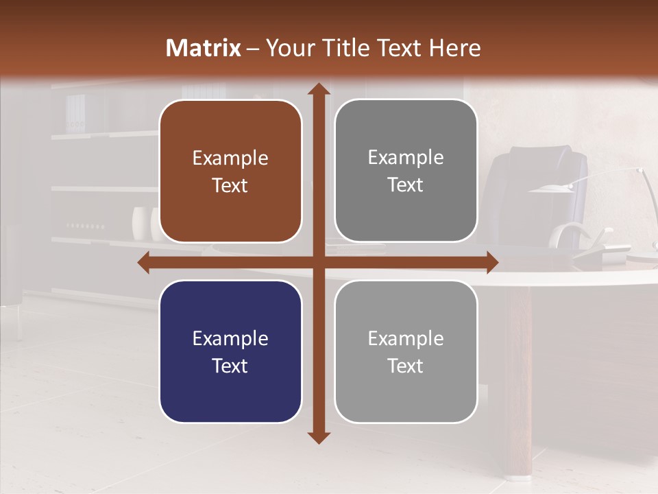 Room Three Dimensional Easy Chair PowerPoint Template
