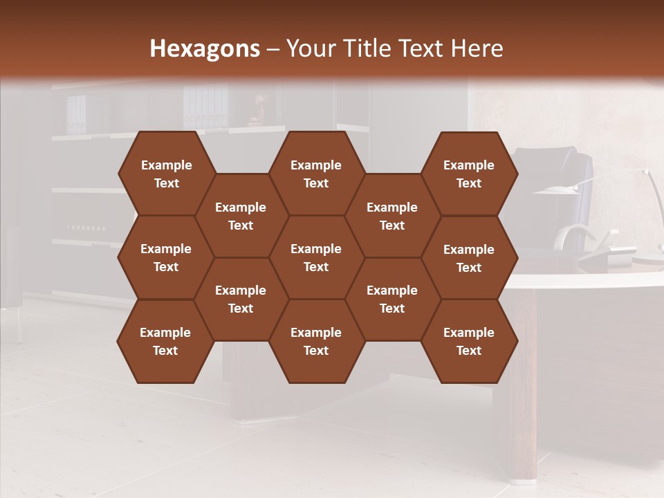 Room Three Dimensional Easy Chair PowerPoint Template