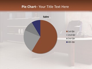 Room Three Dimensional Easy Chair PowerPoint Template