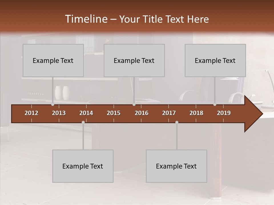 Room Three Dimensional Easy Chair PowerPoint Template