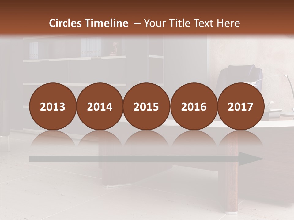 Room Three Dimensional Easy Chair PowerPoint Template