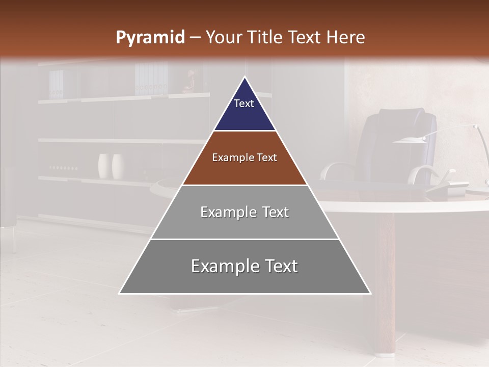 Room Three Dimensional Easy Chair PowerPoint Template