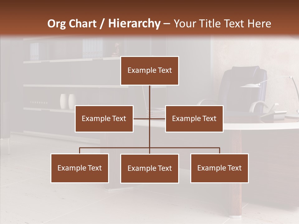 Room Three Dimensional Easy Chair PowerPoint Template