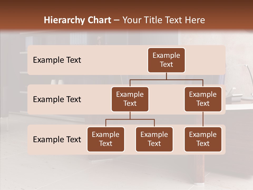 Room Three Dimensional Easy Chair PowerPoint Template