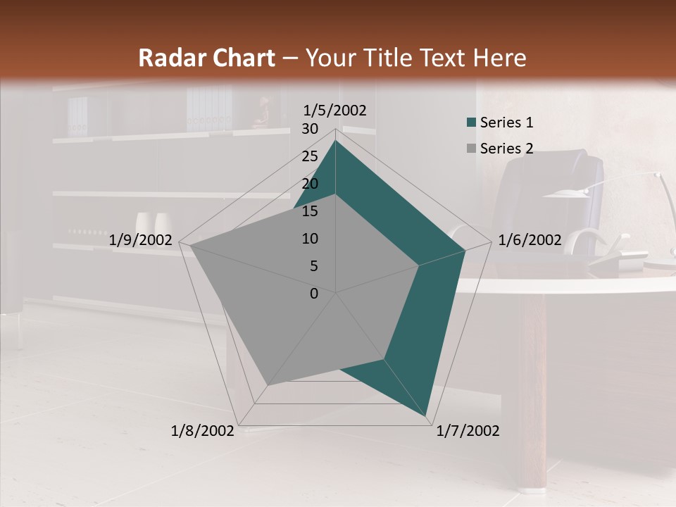 Room Three Dimensional Easy Chair PowerPoint Template
