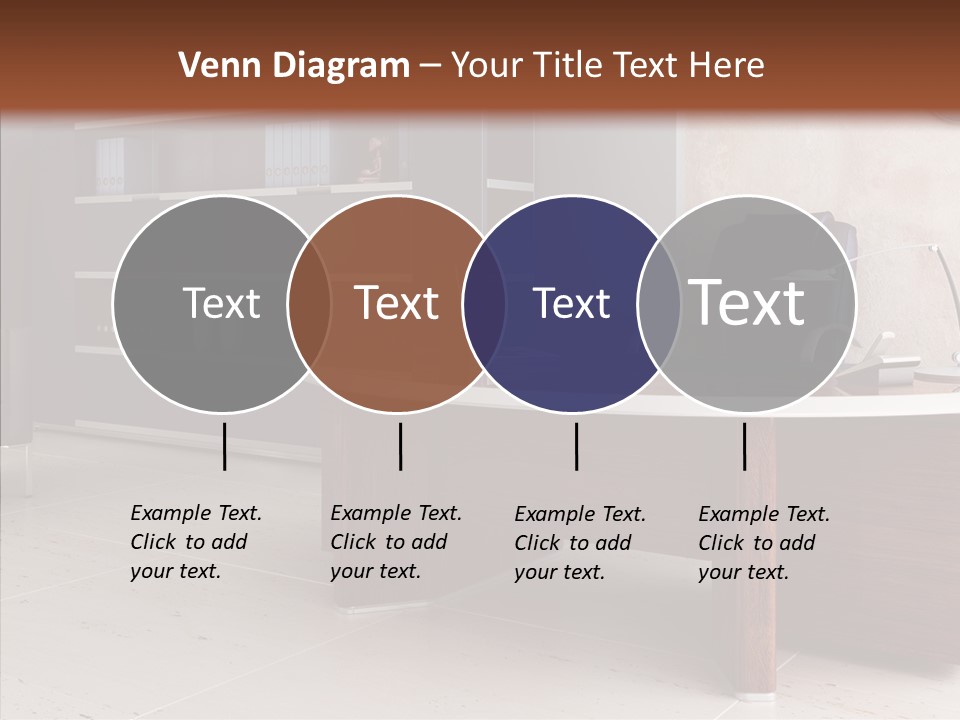 Room Three Dimensional Easy Chair PowerPoint Template
