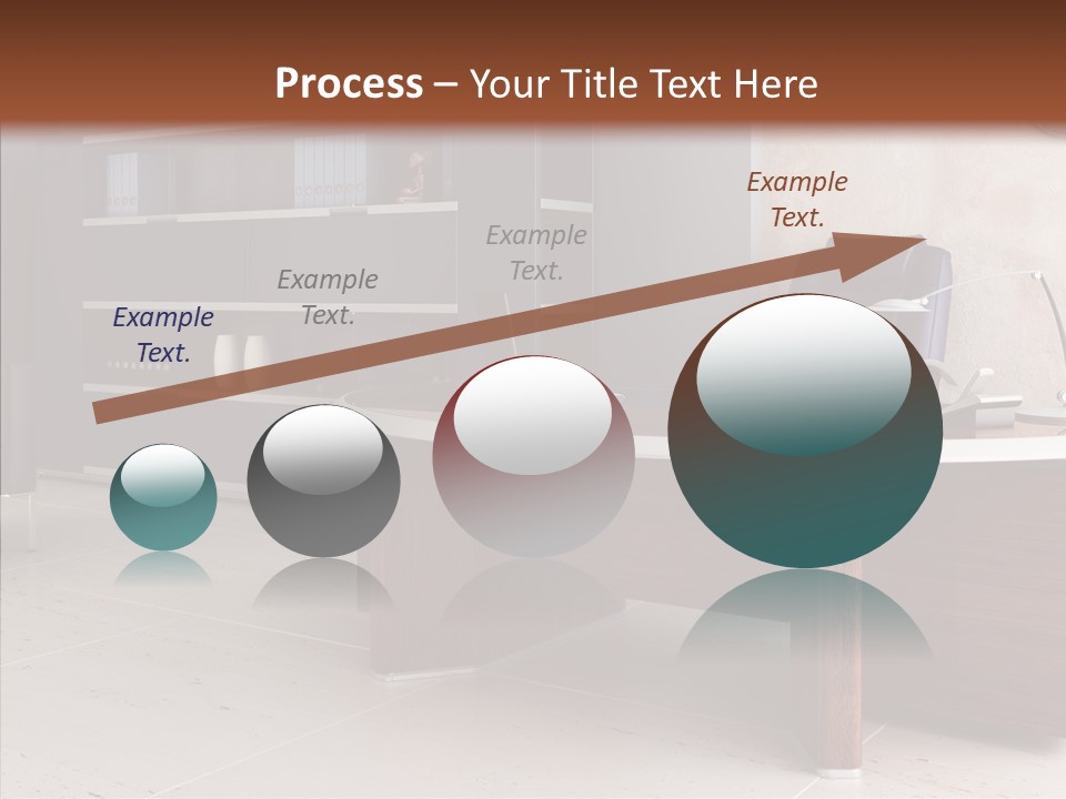 Room Three Dimensional Easy Chair PowerPoint Template