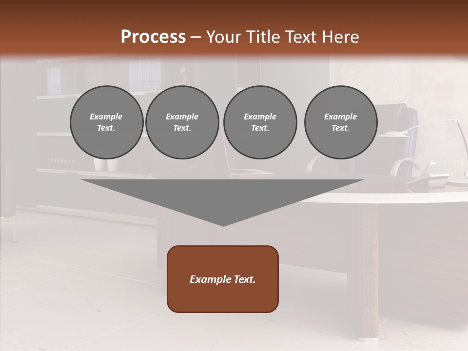 Room Three Dimensional Easy Chair PowerPoint Template