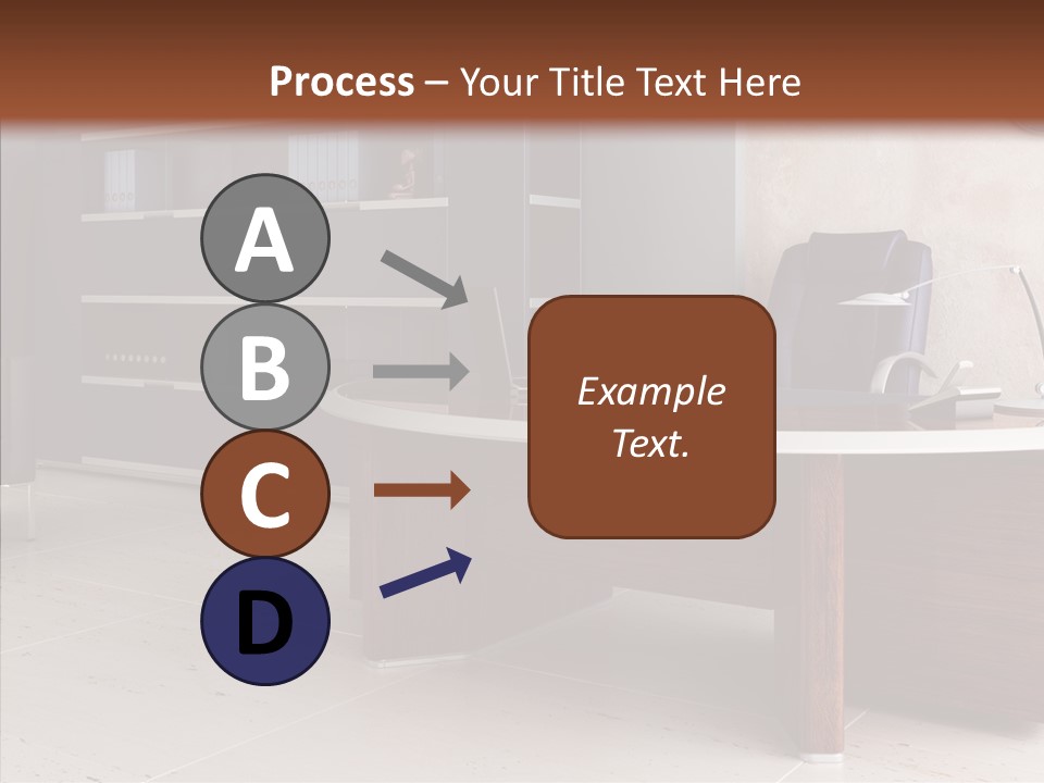 Room Three Dimensional Easy Chair PowerPoint Template