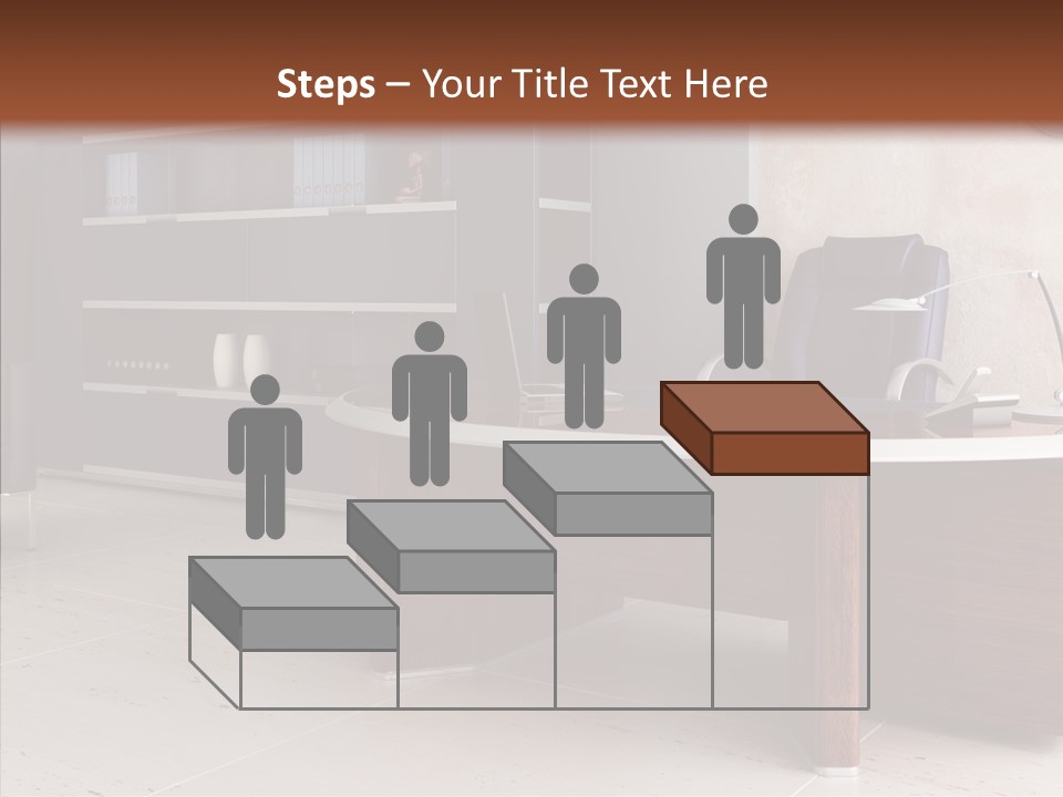 Room Three Dimensional Easy Chair PowerPoint Template