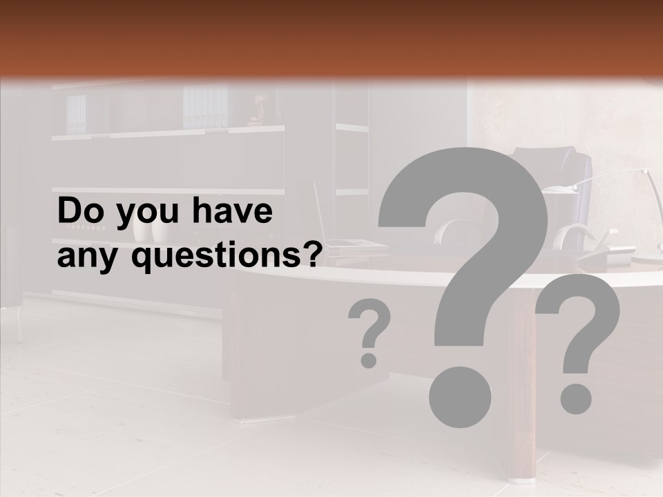 Room Three Dimensional Easy Chair PowerPoint Template