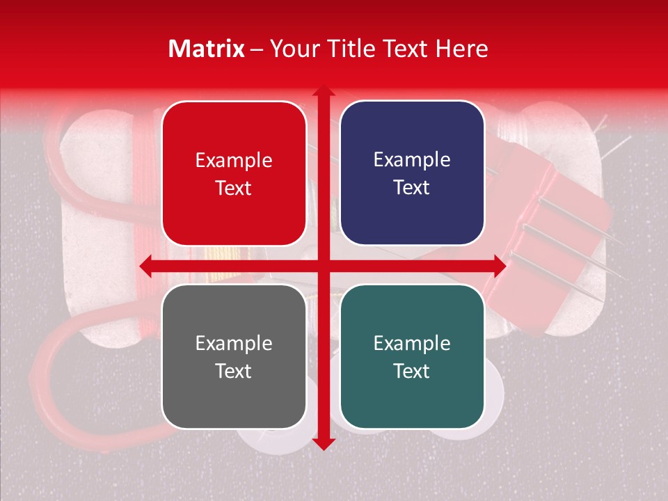 Needle Object Button PowerPoint Template