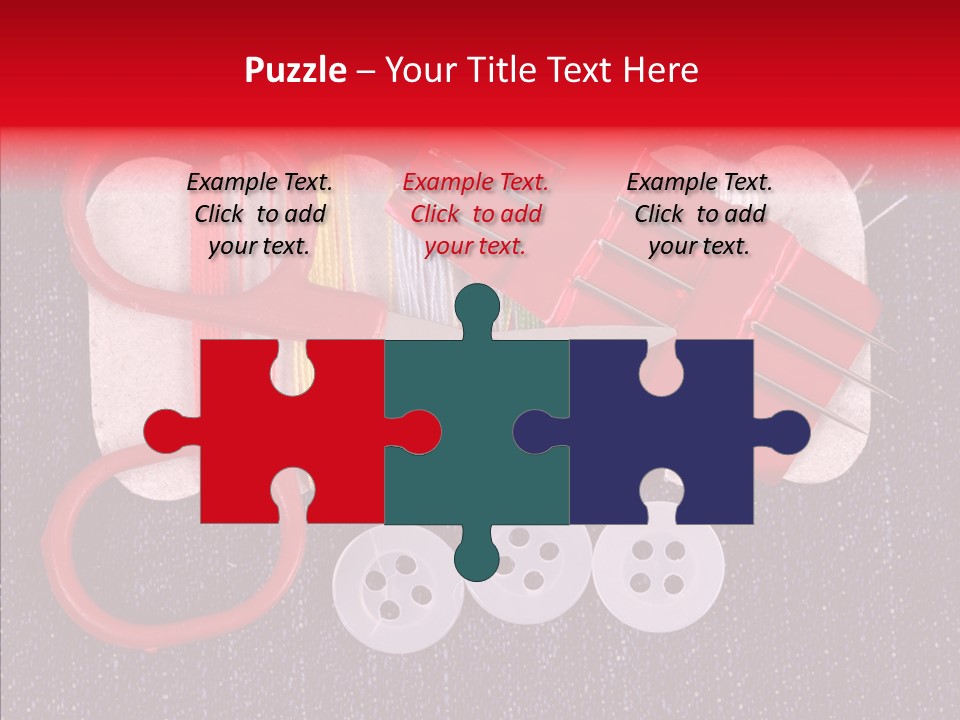 Needle Object Button PowerPoint Template