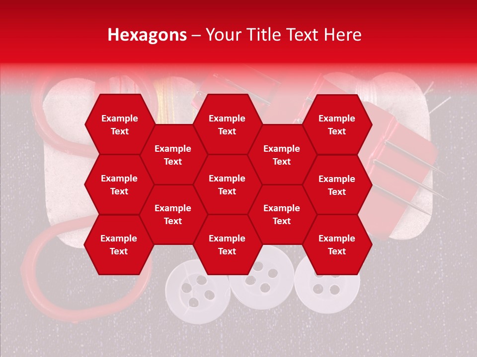 Needle Object Button PowerPoint Template