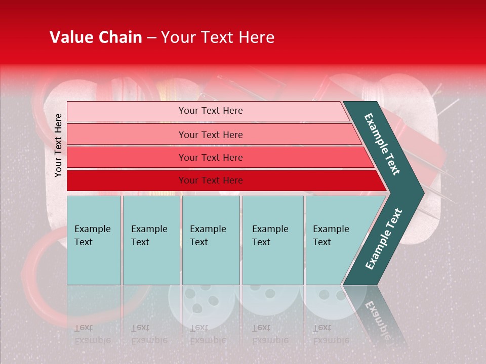 Needle Object Button PowerPoint Template