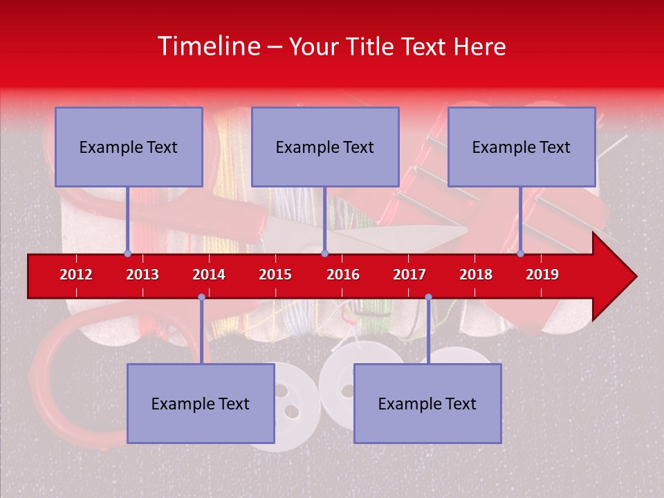 Needle Object Button PowerPoint Template