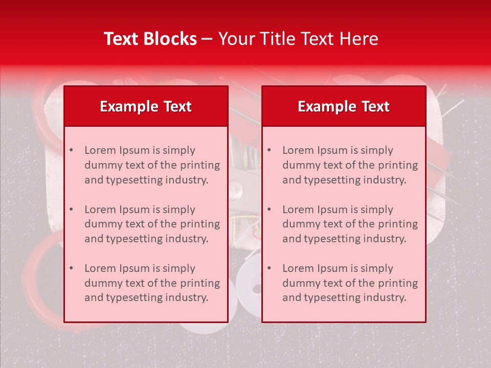 Needle Object Button PowerPoint Template