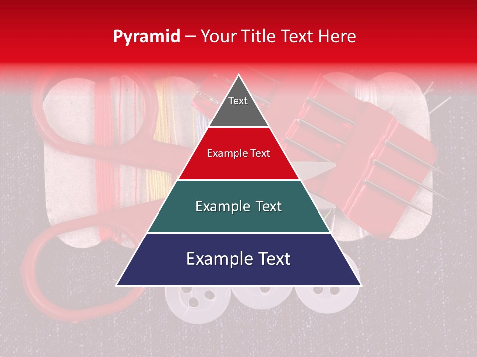 Needle Object Button PowerPoint Template