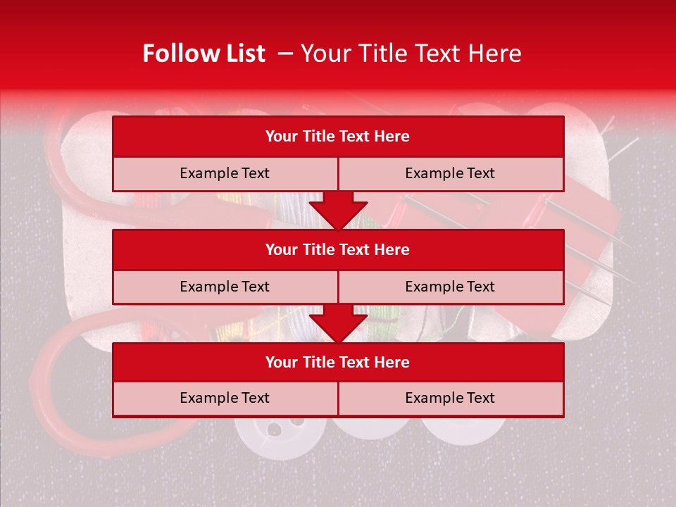 Needle Object Button PowerPoint Template