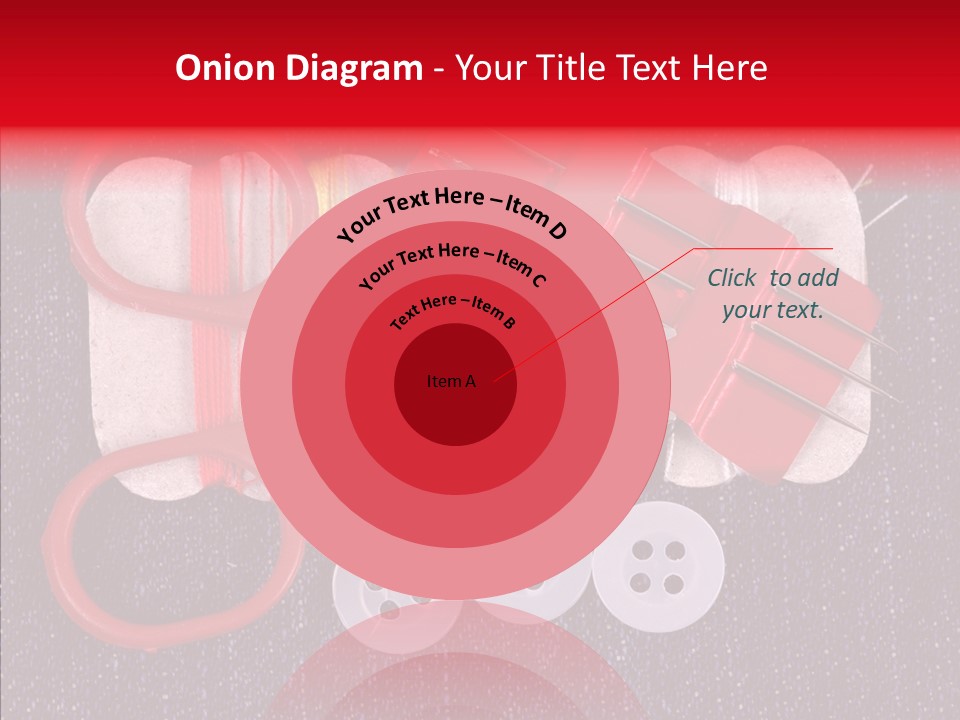 Needle Object Button PowerPoint Template