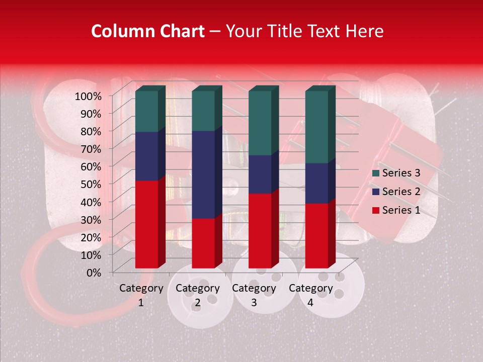 Needle Object Button PowerPoint Template