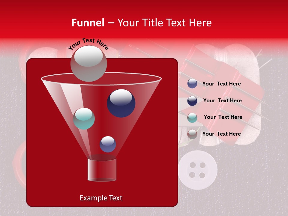 Needle Object Button PowerPoint Template