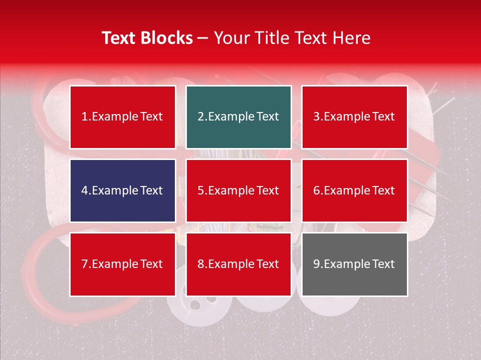 Needle Object Button PowerPoint Template