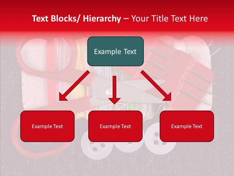Needle Object Button PowerPoint Template