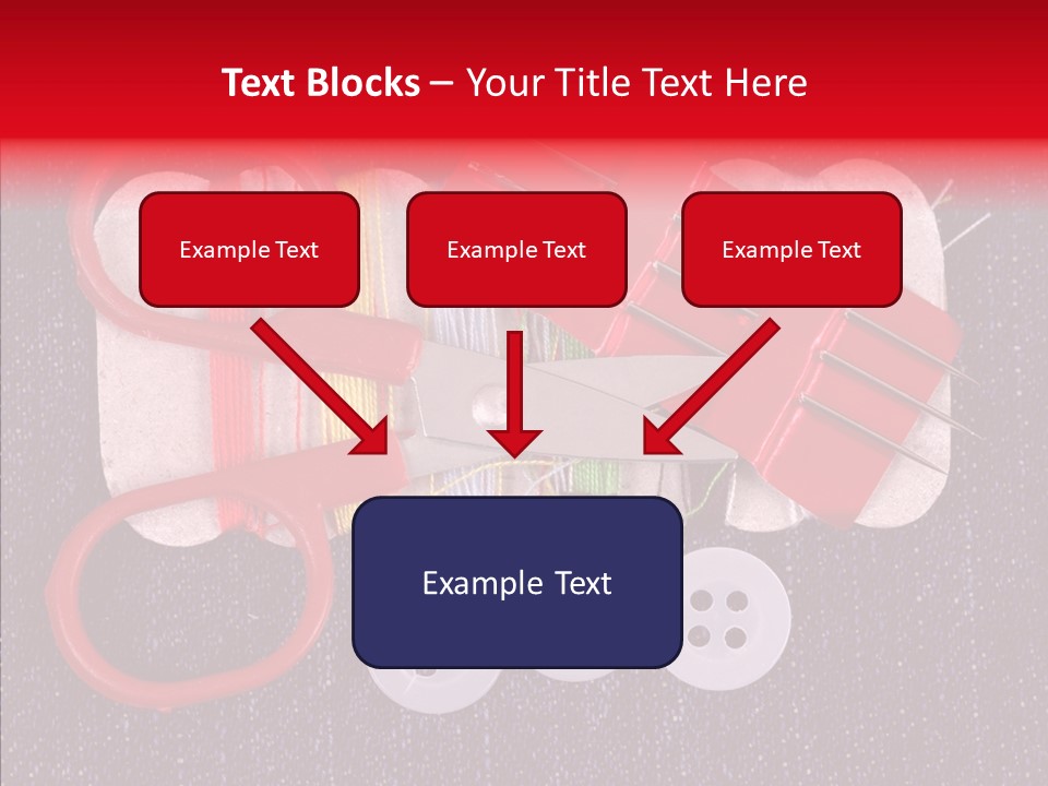 Needle Object Button PowerPoint Template