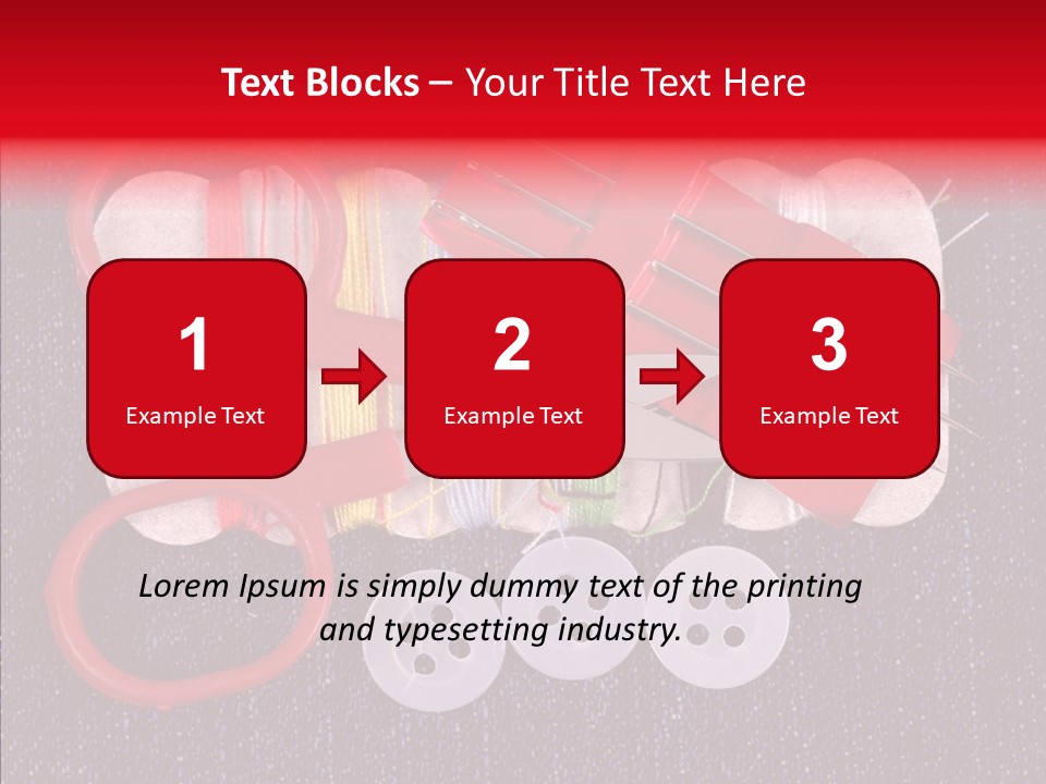Needle Object Button PowerPoint Template