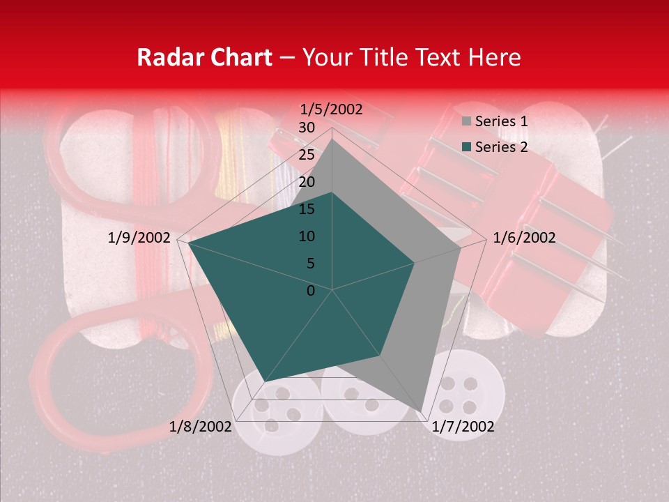 Needle Object Button PowerPoint Template