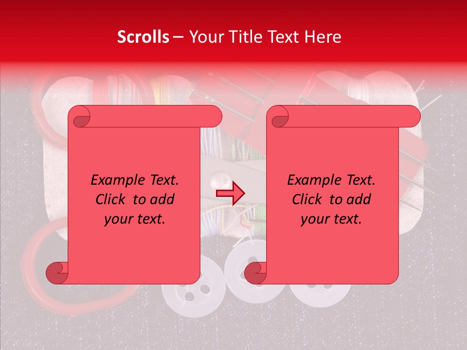 Needle Object Button PowerPoint Template