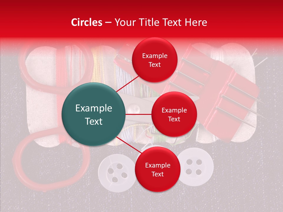 Needle Object Button PowerPoint Template