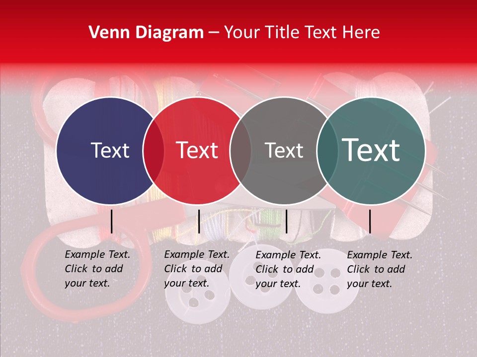 Needle Object Button PowerPoint Template