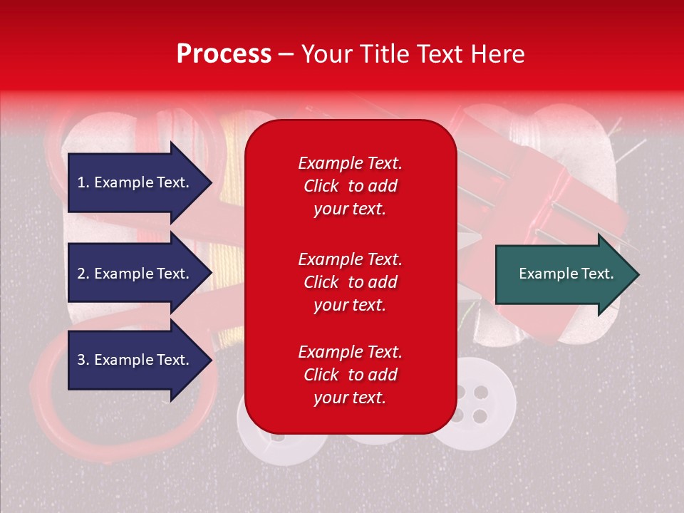Needle Object Button PowerPoint Template