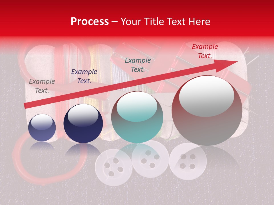 Needle Object Button PowerPoint Template