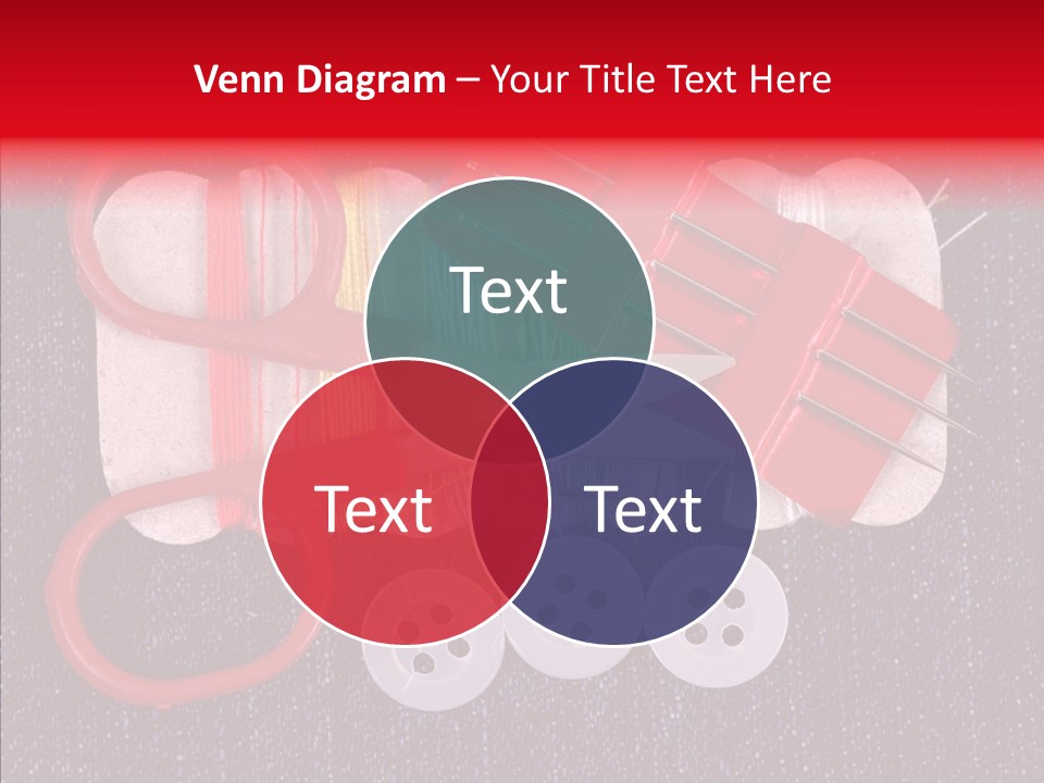Needle Object Button PowerPoint Template