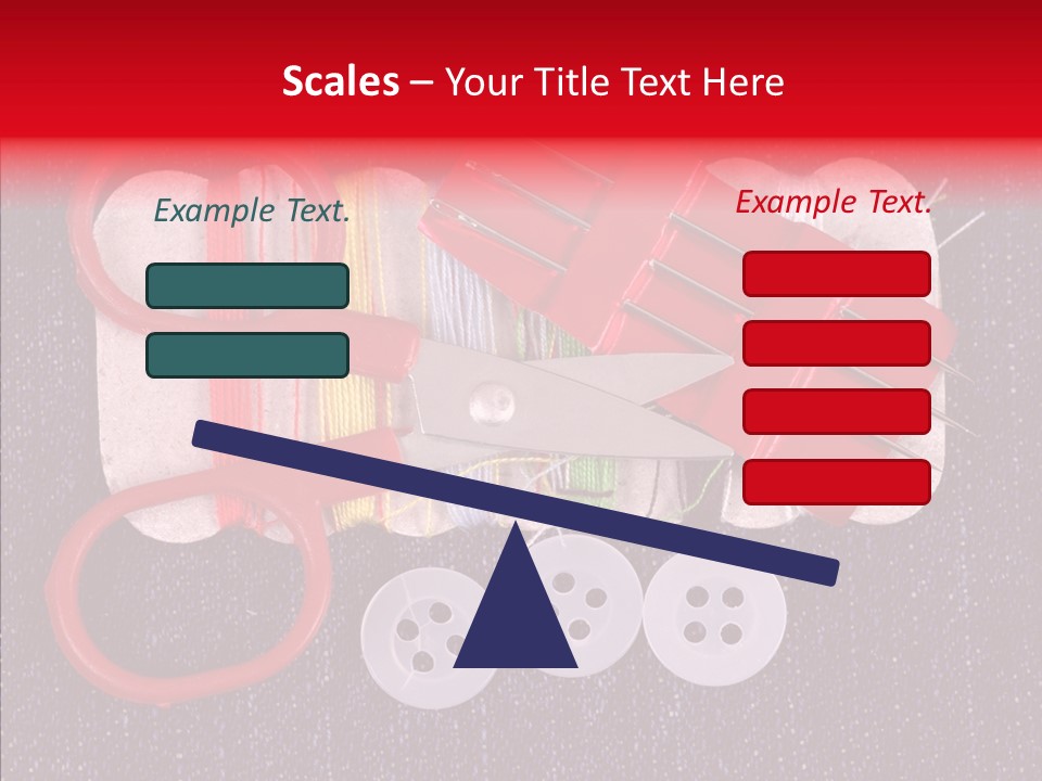 Needle Object Button PowerPoint Template