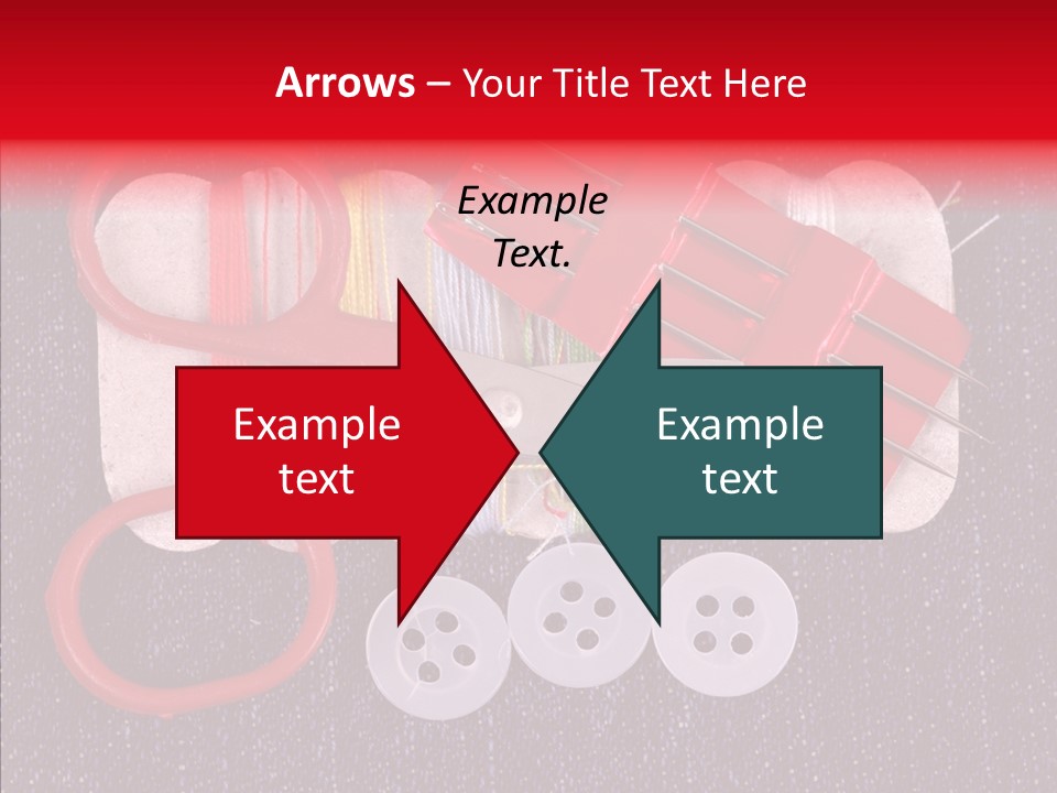 Needle Object Button PowerPoint Template