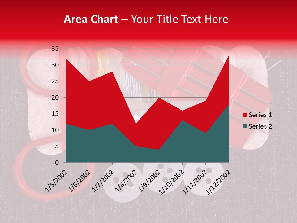 Needle Object Button PowerPoint Template