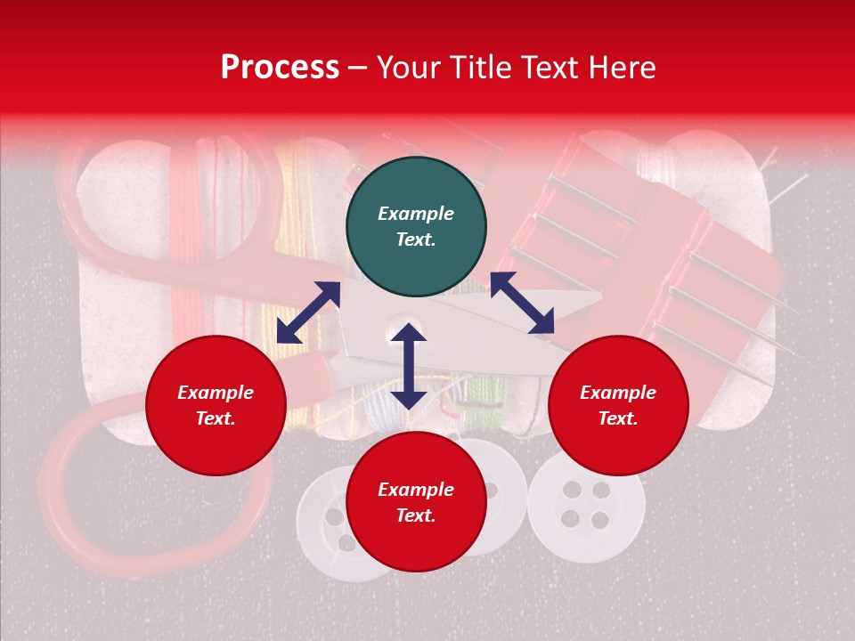 Needle Object Button PowerPoint Template