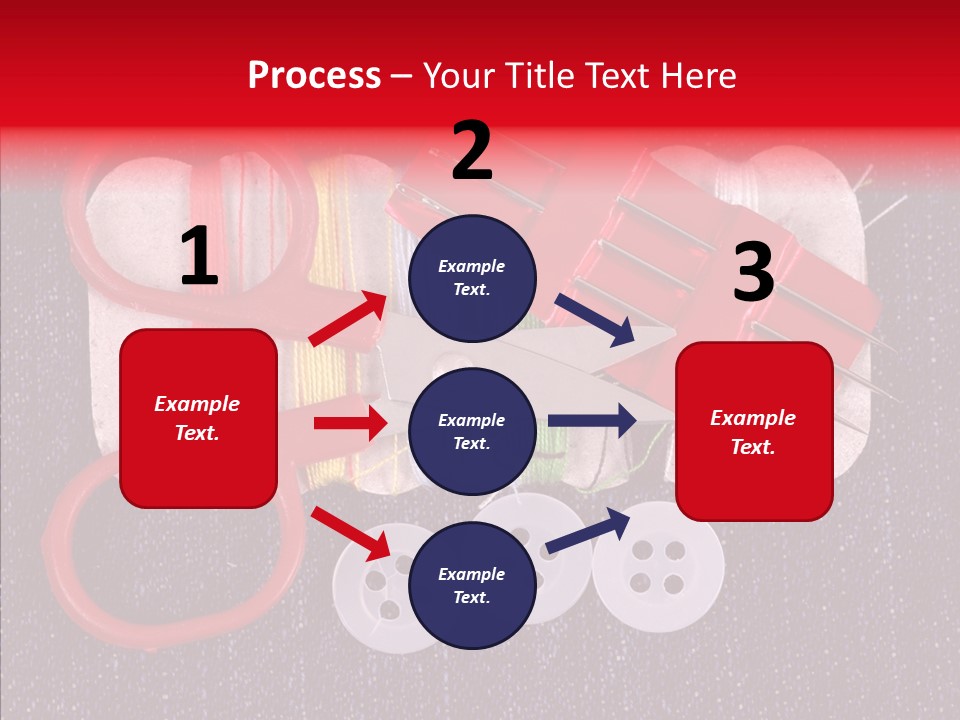 Needle Object Button PowerPoint Template