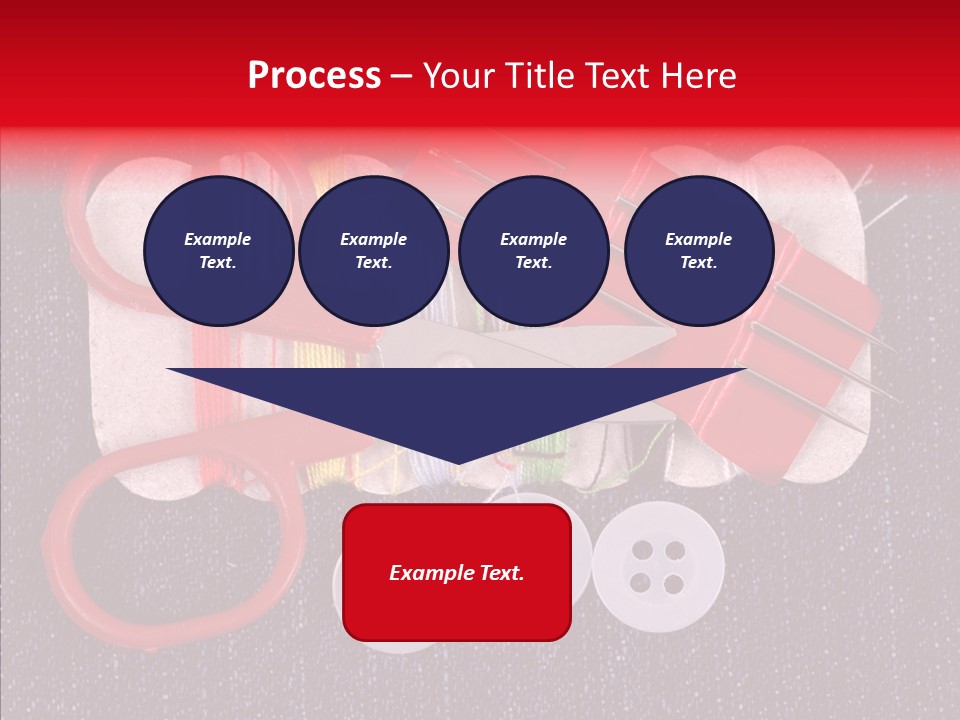 Needle Object Button PowerPoint Template