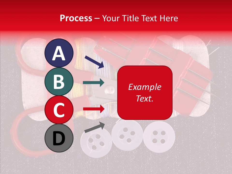 Needle Object Button PowerPoint Template