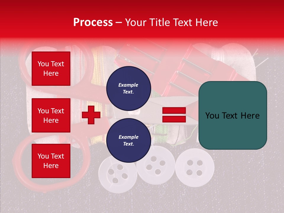 Needle Object Button PowerPoint Template