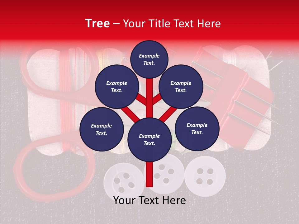 Needle Object Button PowerPoint Template