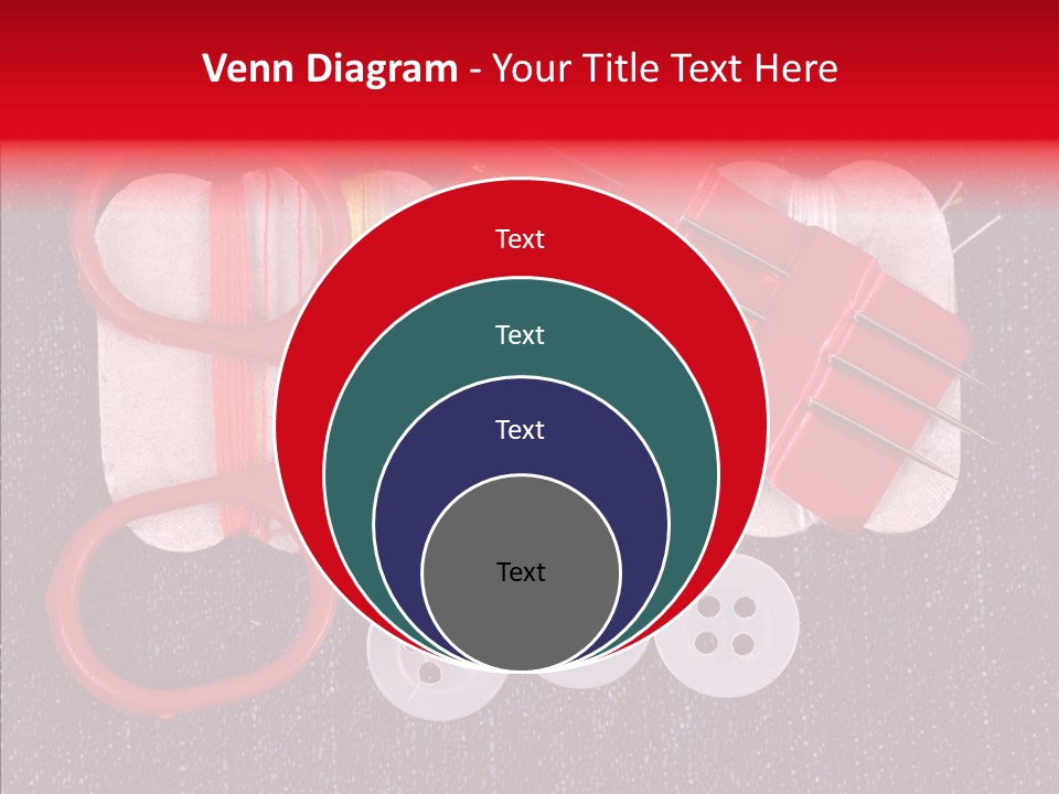 Needle Object Button PowerPoint Template