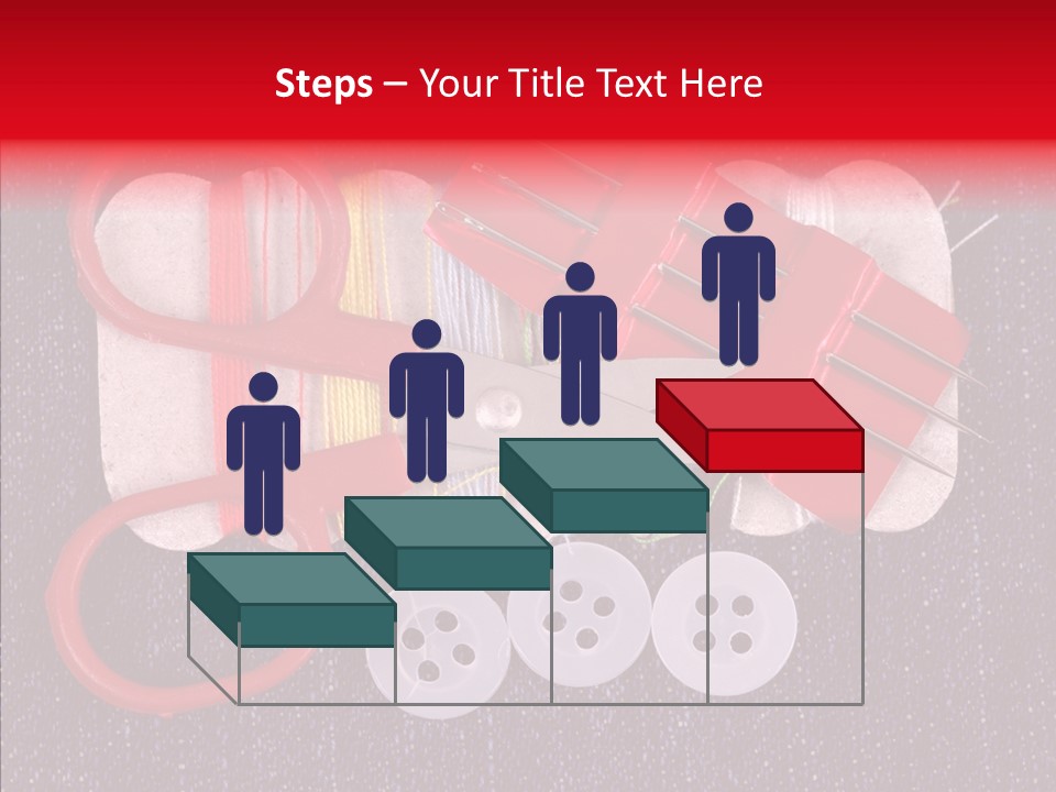 Needle Object Button PowerPoint Template